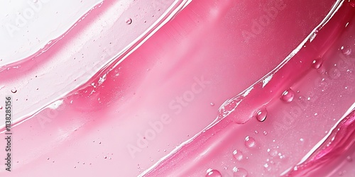 Abstract Pink Gel Swirls: A...