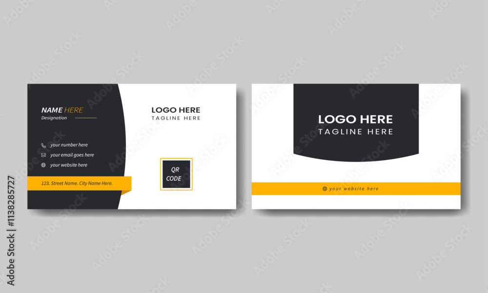 Clean and Modern Business card design template Clean and Modern Business card design template