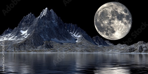 Mountain Majesty Under Full...