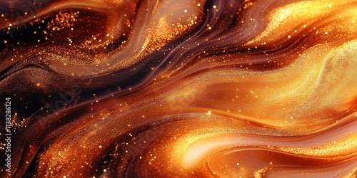 Abstract Liquid Gold: A mes...