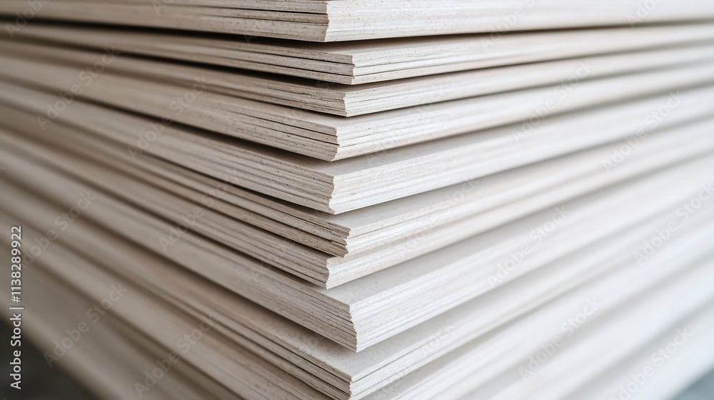 Neatly Stacked Printed Sheets Showcasing Precision and Attention to Detail in Publishing Neatly Stacked Printed Sheets Showcasing Precision and Attention to Detail in Publishing
