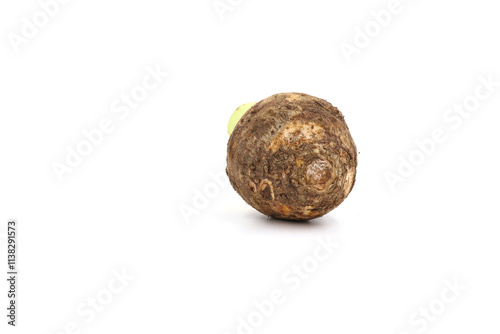 taro isolated on the white background ..