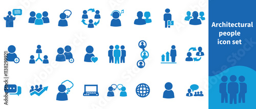 Architectural people icon set, black and white, creativity, highway, development, comparison, concept, engineering, blueprint, plan, idea, spars, renovation, steel, floor, ask, curve and more.