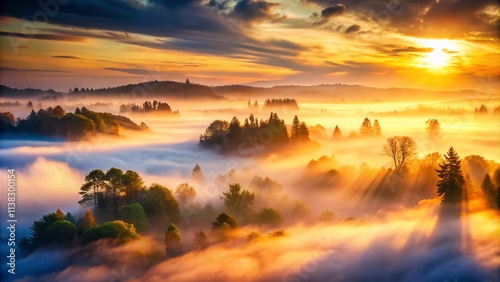 Ethereal Mist Photography: Dreamy Fog, Misty Landscape, Haze Background, Surreal Mist, Atmospheric Perspective, Foggy Scenery, Mystical Mist Images photo