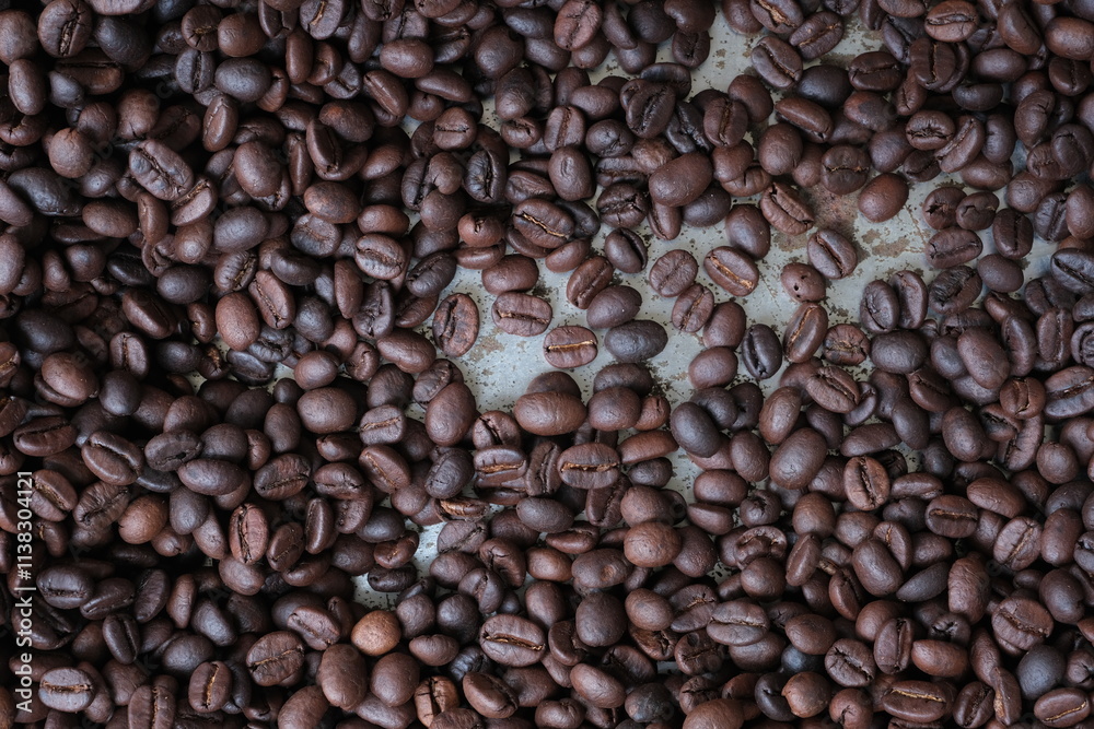 Fototapeta premium Roasted coffee beans for background