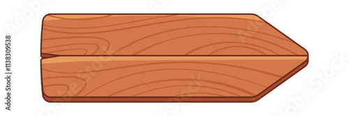 Arrow wooden board left direction