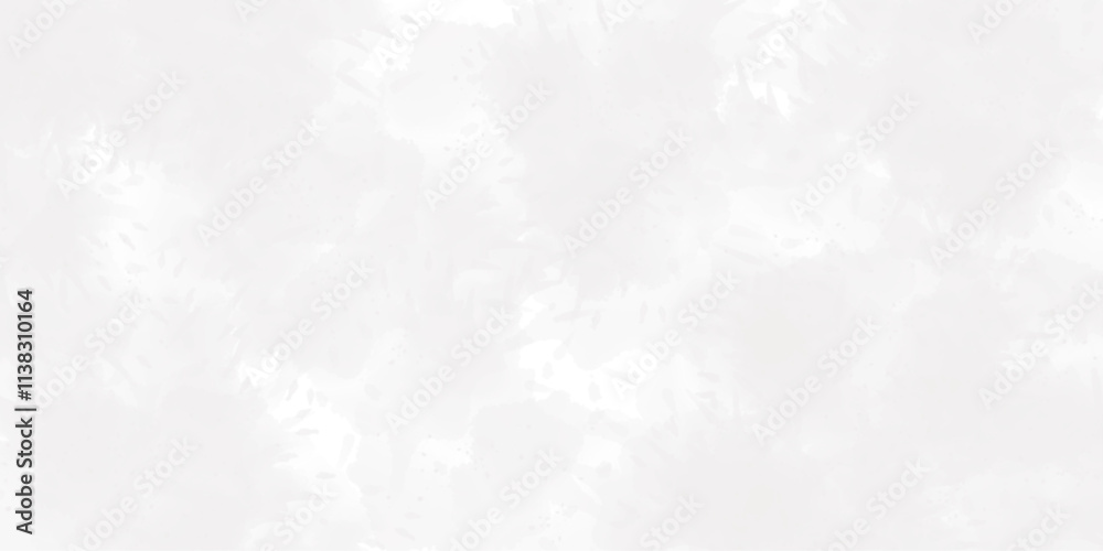 Obraz premium Abstract silver ink effect white watercolor painting ,smooth white marble background. White concrete wall as background.