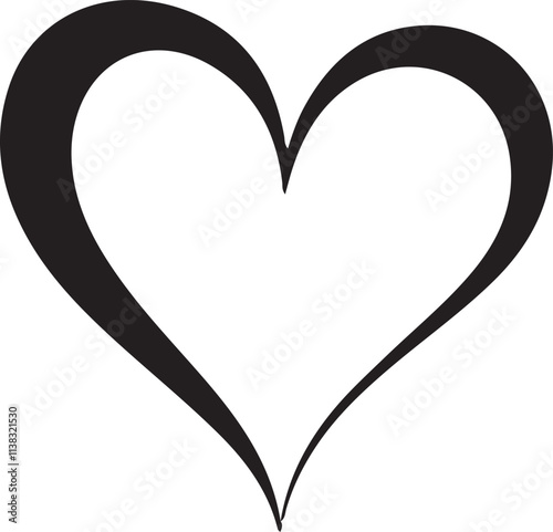 Heart icon design element logo love vector image