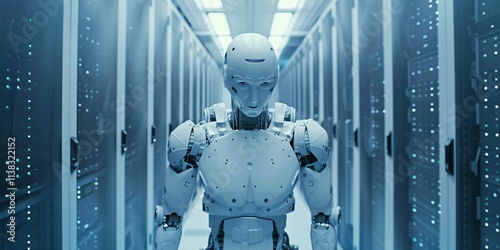 The Future of Protection AI Robot Defending Server Rooms, AI Safeguarding Server Room Integrity
