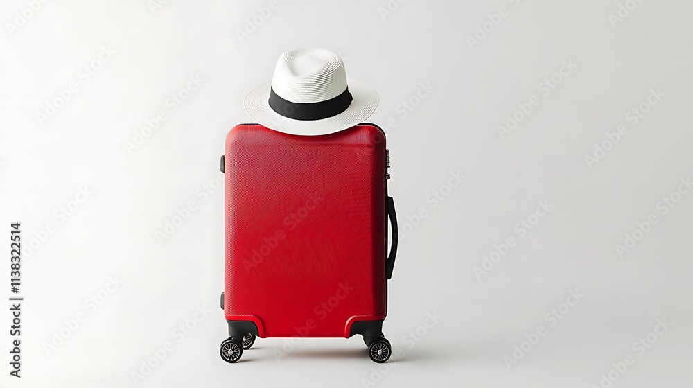 Stylish hard-shell suitcases for organized travel modern environment functional design chic perspective Stylish hard-shell suitcases for organized travel modern environment functional design chic perspective