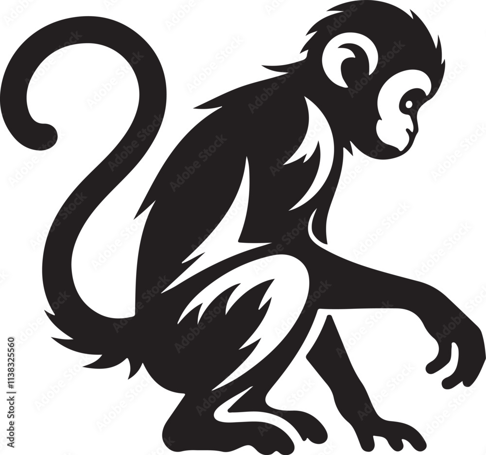 Obraz premium Monkey vector image