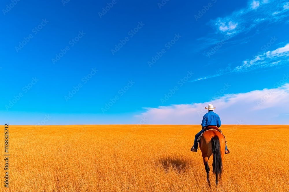 A farmer riding a horse through the farm fields at dusk, the horizon glowing in warm orange and pink hues A farmer riding a horse through the farm fields at dusk, the horizon glowing in warm orange and pink hues