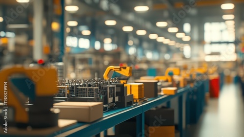 Wallpaper Mural Modern Factory Automation and Machinery in Action Torontodigital.ca