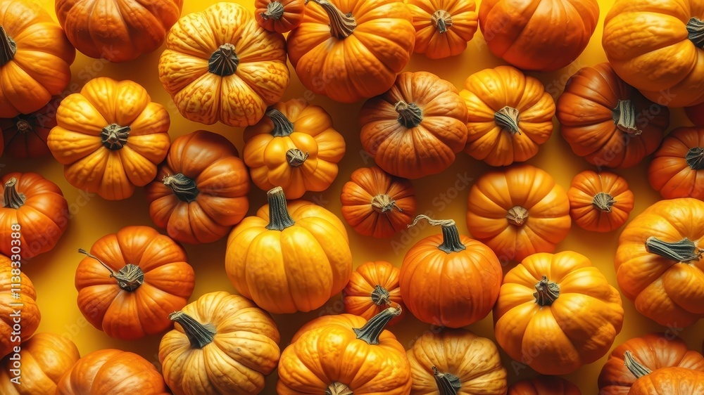 A Bountiful Harvest of Pumpkins, a vibrant display of autumnal color and texture, each gourd unique in its shape and size, ready for carving or decorating. A Bountiful Harvest of Pumpkins, a vibrant display of autumnal color and texture, each gourd unique in its shape and size, ready for carving or decorating.