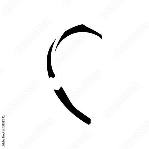fractured rib fracture injury glyph icon vector. fractured rib fracture injury sign. isolated symbol illustration