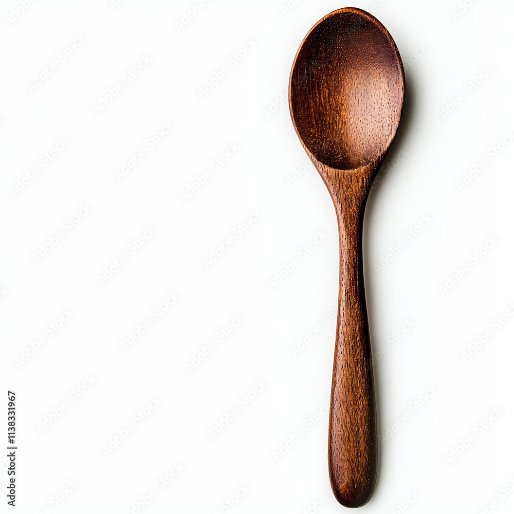 A simple wooden spoon, showcasing a smooth, curved bowl and a long handle, emphasizing natural materials and craftsmanship. A simple wooden spoon, showcasing a smooth, curved bowl and a long handle, emphasizing natural materials and craftsmanship.