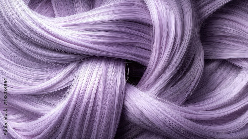 A steel lavender hairstyle styled in sleek, modern layers. A steel lavender hairstyle styled in sleek, modern layers.
