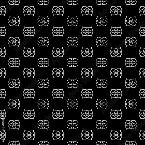 Chat logo icon seamless pattern isolated on black background © sljubisa