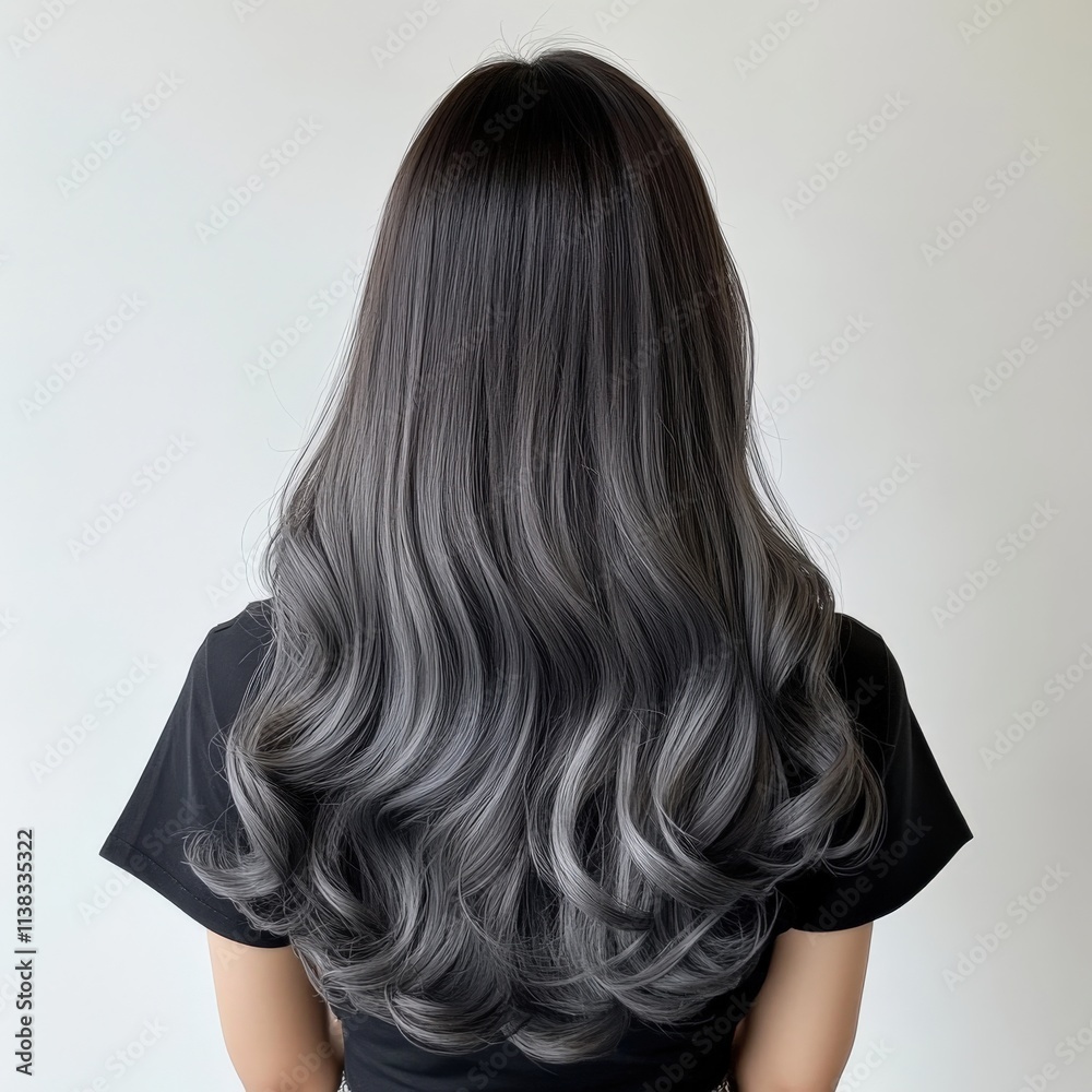 Naklejka premium Ash Grey Ombre