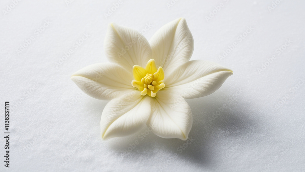 Beautiful Arabian Jasmine flower Clipart, isolated on a white background, Jasmine Generative AI Beautiful Arabian Jasmine flower Clipart, isolated on a white background, Jasmine Generative AI