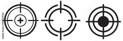 Target icon set, goal icon