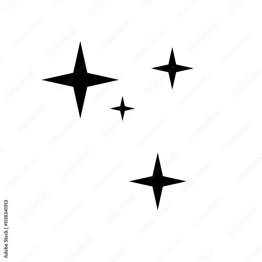 Clean star shine vector Clean star shine vector