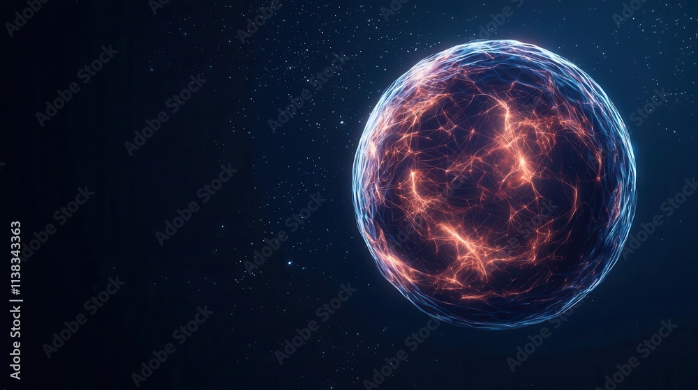 A futuristic holographic sphere displaying interwoven market data, glowing with competitive insights, global innovation concept A futuristic holographic sphere displaying interwoven market data, glowing with competitive insights, global innovation concept