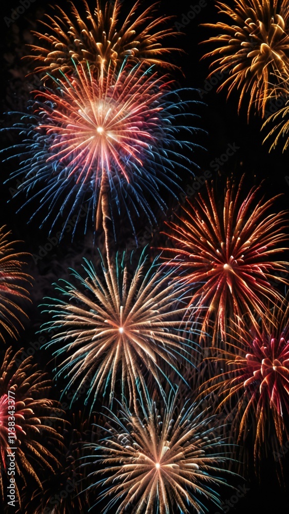 fireworks in the night sky fireworks in the night sky