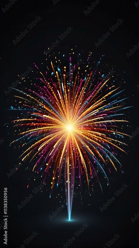 Fototapeta premium fireworks in the night sky