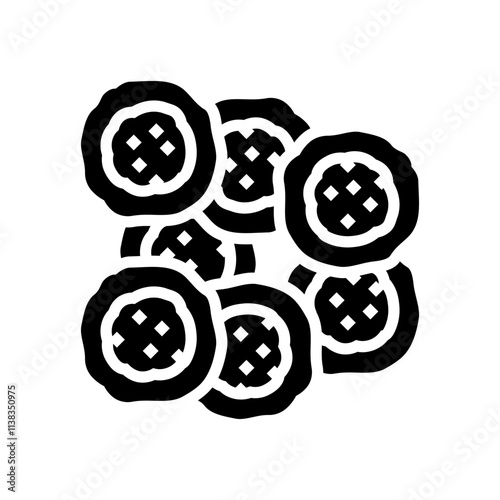 cells genetic engineering glyph icon vector. cells genetic engineering sign. isolated symbol illustration