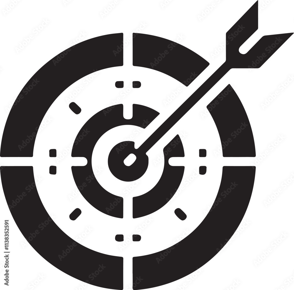 Target icon aim symbol goal arrow sign vector image Target icon aim symbol goal arrow sign vector image
