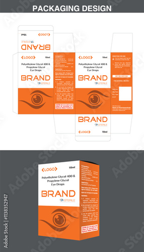 Medicine Packaging Eye Drops Box Design