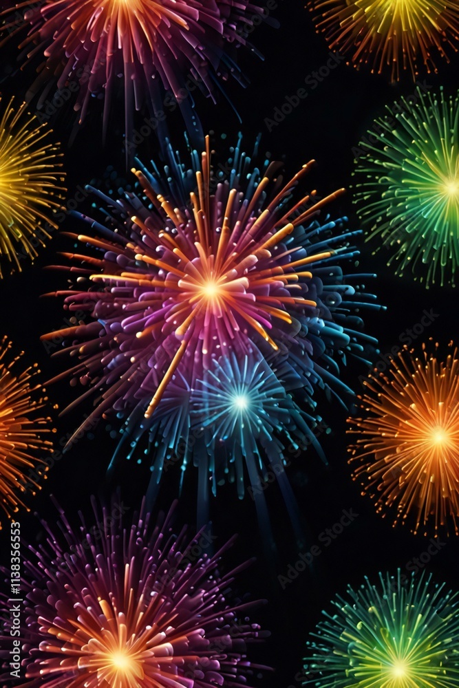 Fototapeta premium fireworks in the night sky