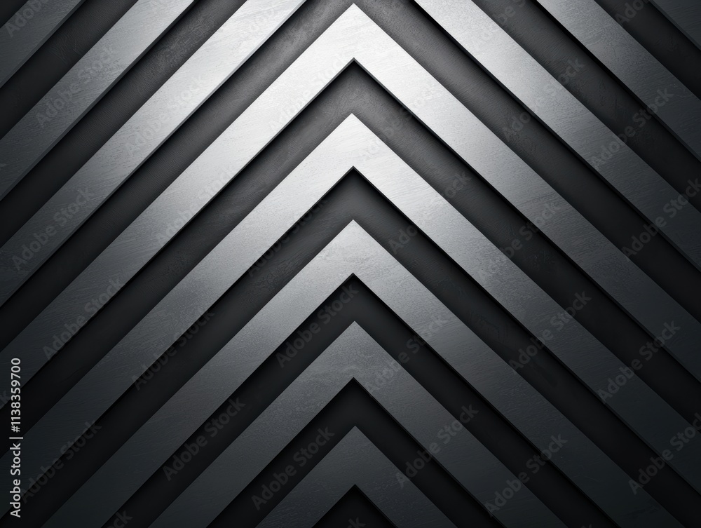 Fototapeta premium A geometric pattern of dark, layered triangles creates a modern, sleek aesthetic, emphasizing depth and texture.