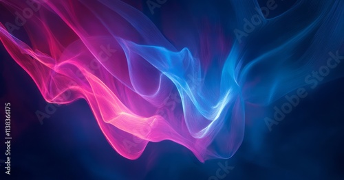 Abstract Pink And Blue Ligh...