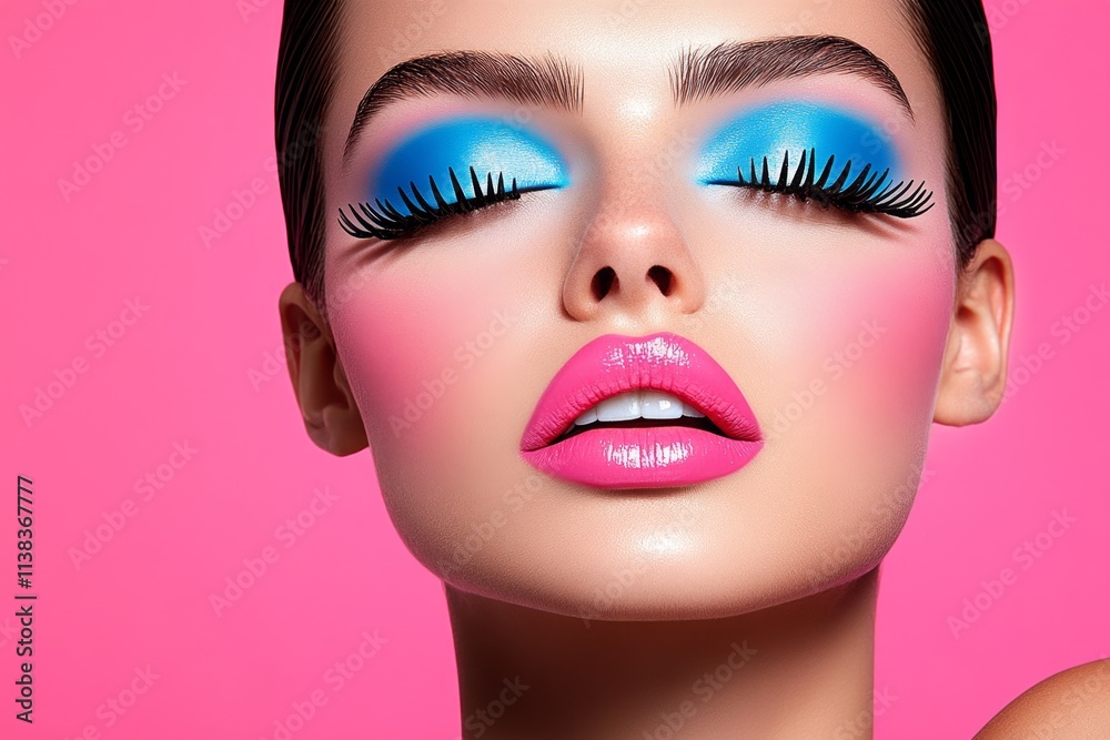 A serene depiction of closed eyelashes with soft eyeshadow blending into pastel tones A serene depiction of closed eyelashes with soft eyeshadow blending into pastel tones