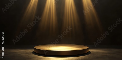 Golden Platform Illuminated...