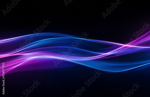 Abstract Blue And Purple Li...