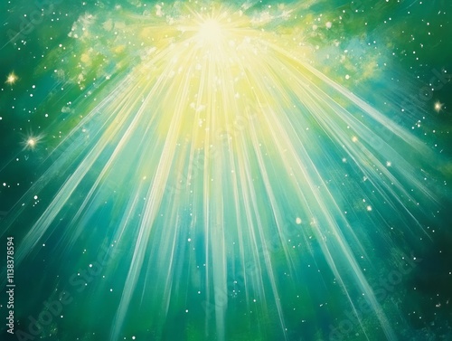 Celestial Rays Illuminate A...
