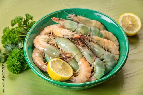 Prawn on a plate