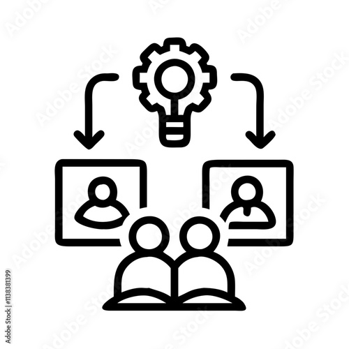 story of black inventors icon icon, black history line art, black history icon - simple black line art icon of story of black inventors icon, for black history celebrations. black history vector art.