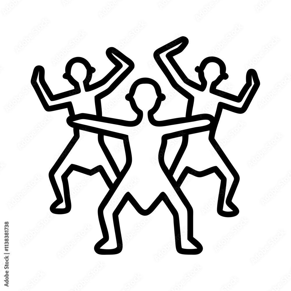 african dance silhouette icon, black history line art, black history icon - simple black line art icon of african dance silhouette, for black history celebrations. black history vector art. african dance silhouette icon, black history line art, black history icon - simple black line art icon of african dance silhouette, for black history celebrations. black history vector art.