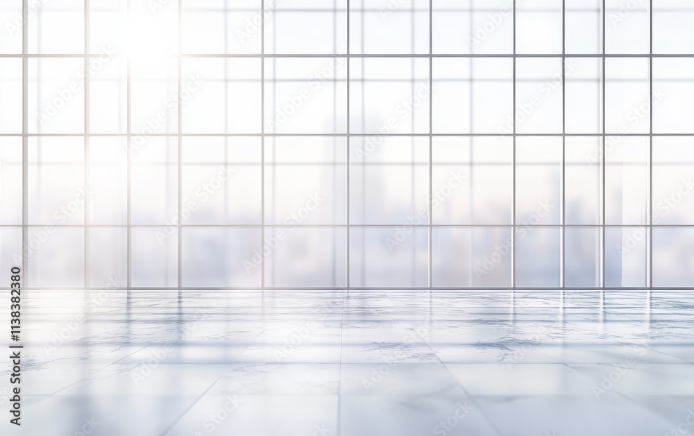Modern office space urban environment blurred background minimalist design bright lighting concept Modern office space urban environment blurred background minimalist design bright lighting concept
