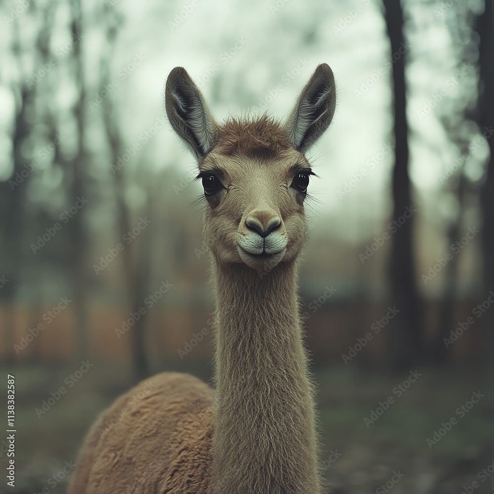 Obraz premium Cute Young Animal against a Soft Nature Background