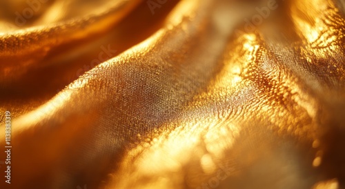 Golden Fabric Draped in Sof...