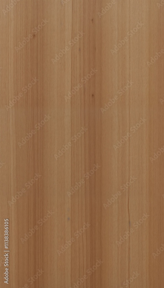 Naklejka premium Smooth light brown wooden texture for background and design applications with copy space