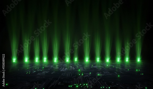 Green Lights Illuminate Cir...