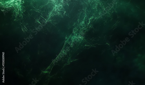 Abstract Green Veins Swirli...