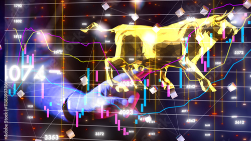 stock market graph business...