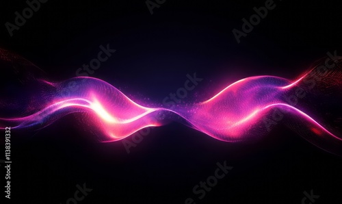 Abstract Pink and Purple Gl...